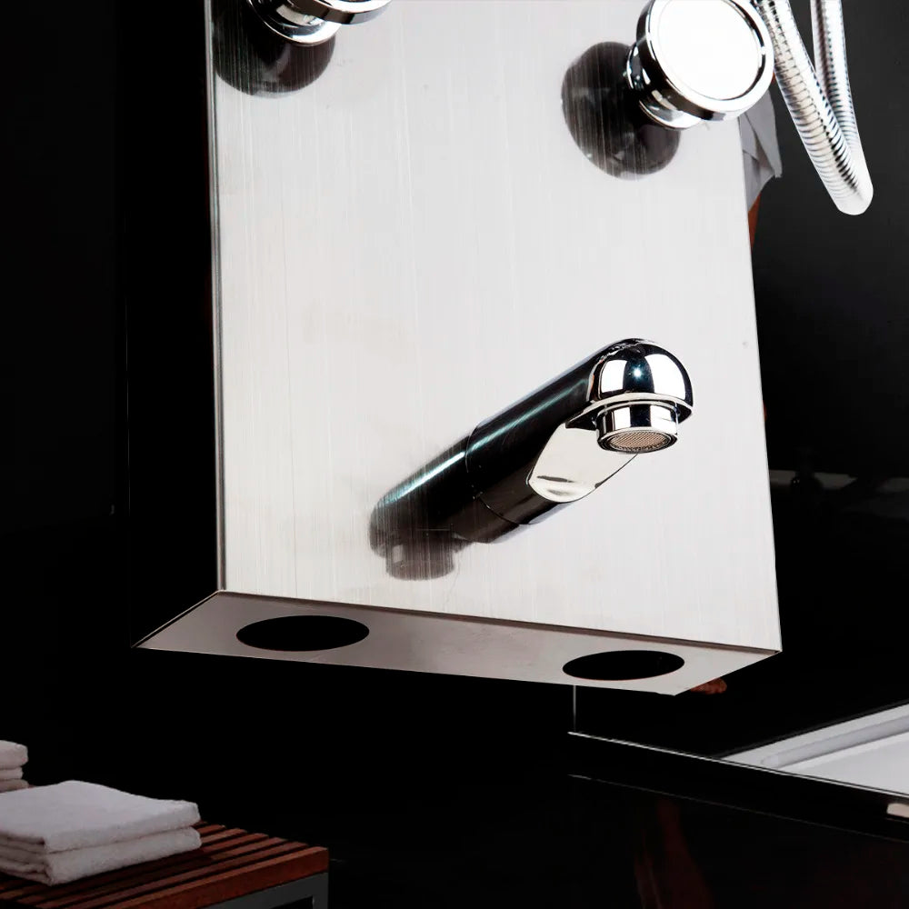 MEKKHALA LED Shower Panel With Rainfall Body Jets Digital Display