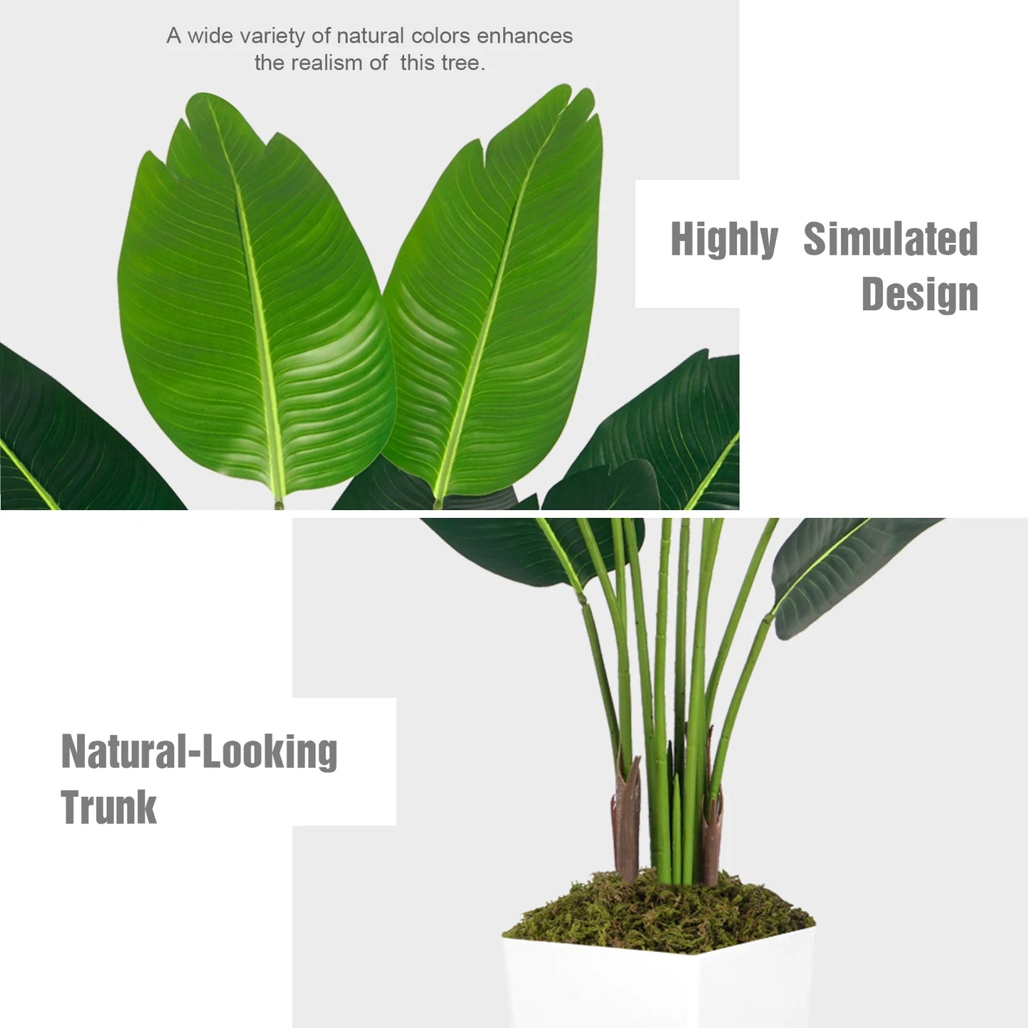 Olitree 125cm Bird Of Paradise Artificial Tree In Planter