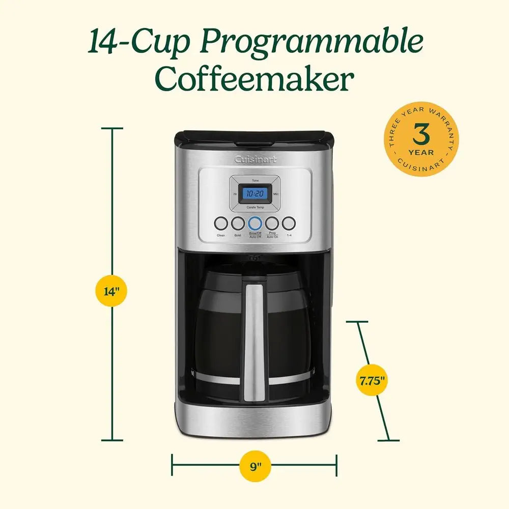 Programmable 14 Cup Coffee Maker With Auto Shut Off