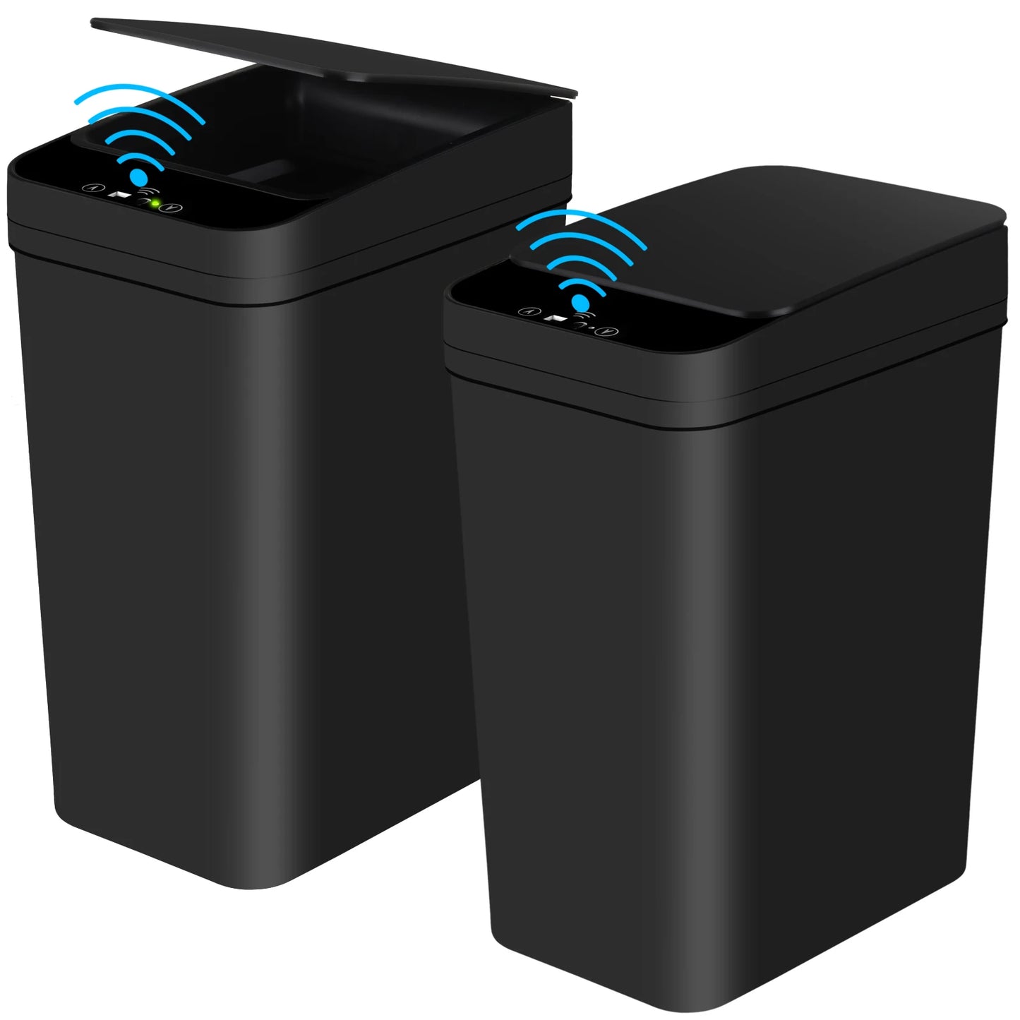 2 Pack Touchless Motion Sensor Bathroom Trash Cans