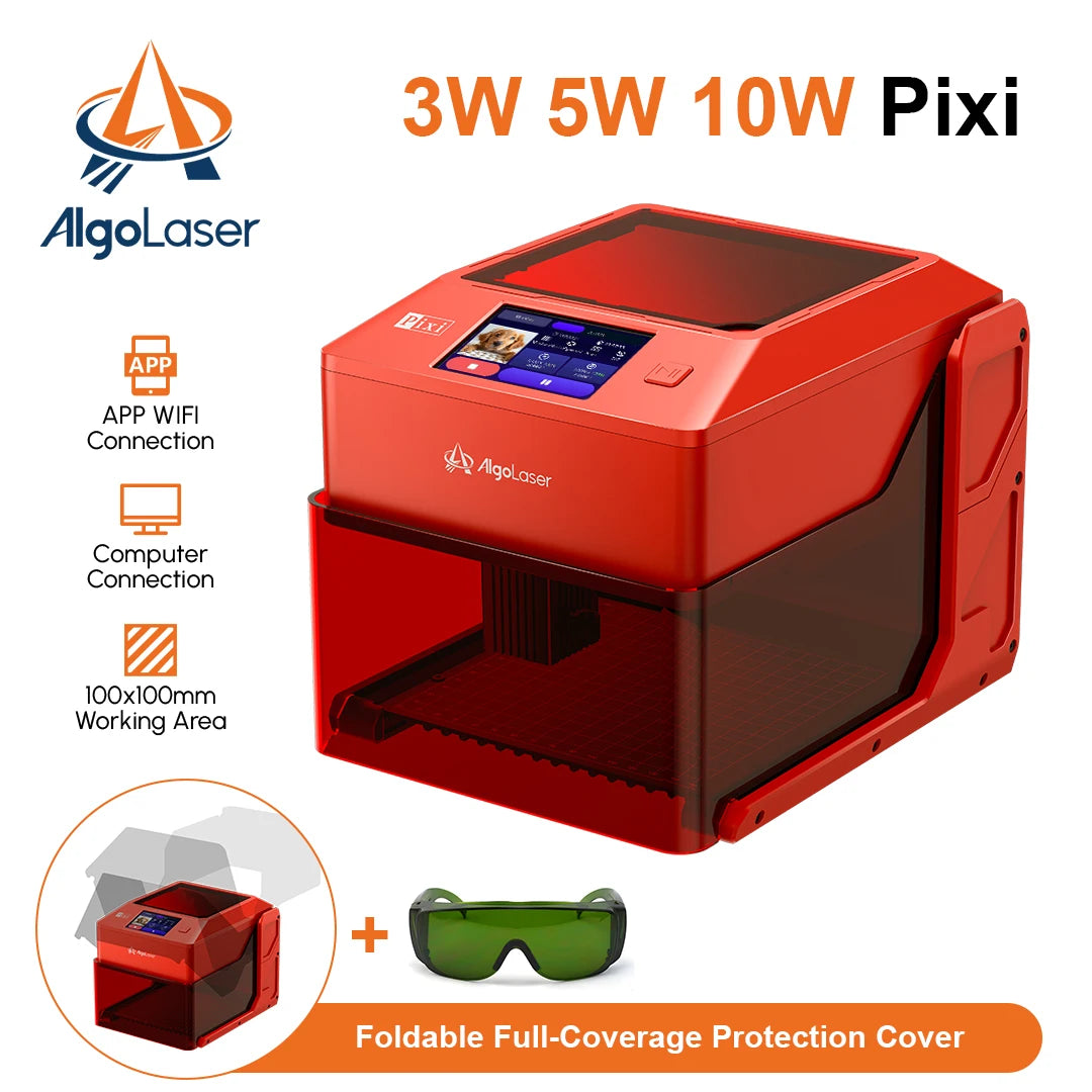 AlgoLaser PIXI Laser Engraver Portable 3W 5W 10W Power