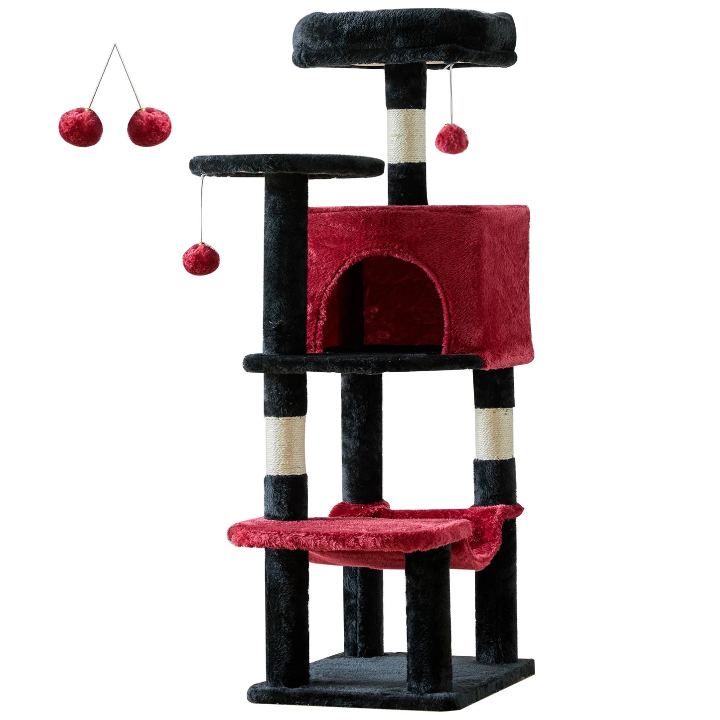 JHK Cat Tree Tall Multi Cat Climbing Tower With Natural Sisal