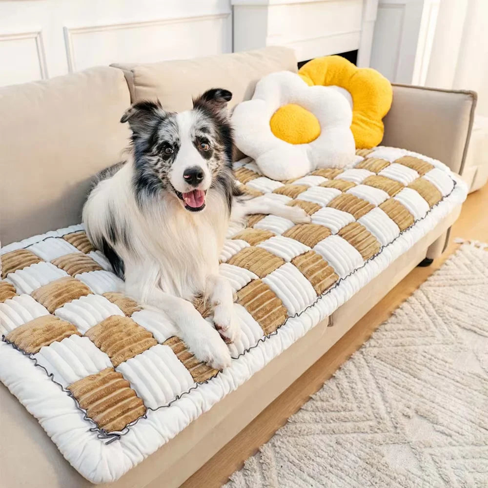 Waterproof Coral Fleece Dog Bed Car Seat Cover Protector