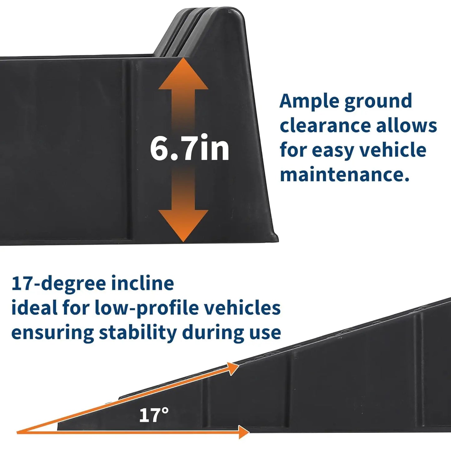 HIMISS Heavy Duty Car Service Ramps For Oil Changes