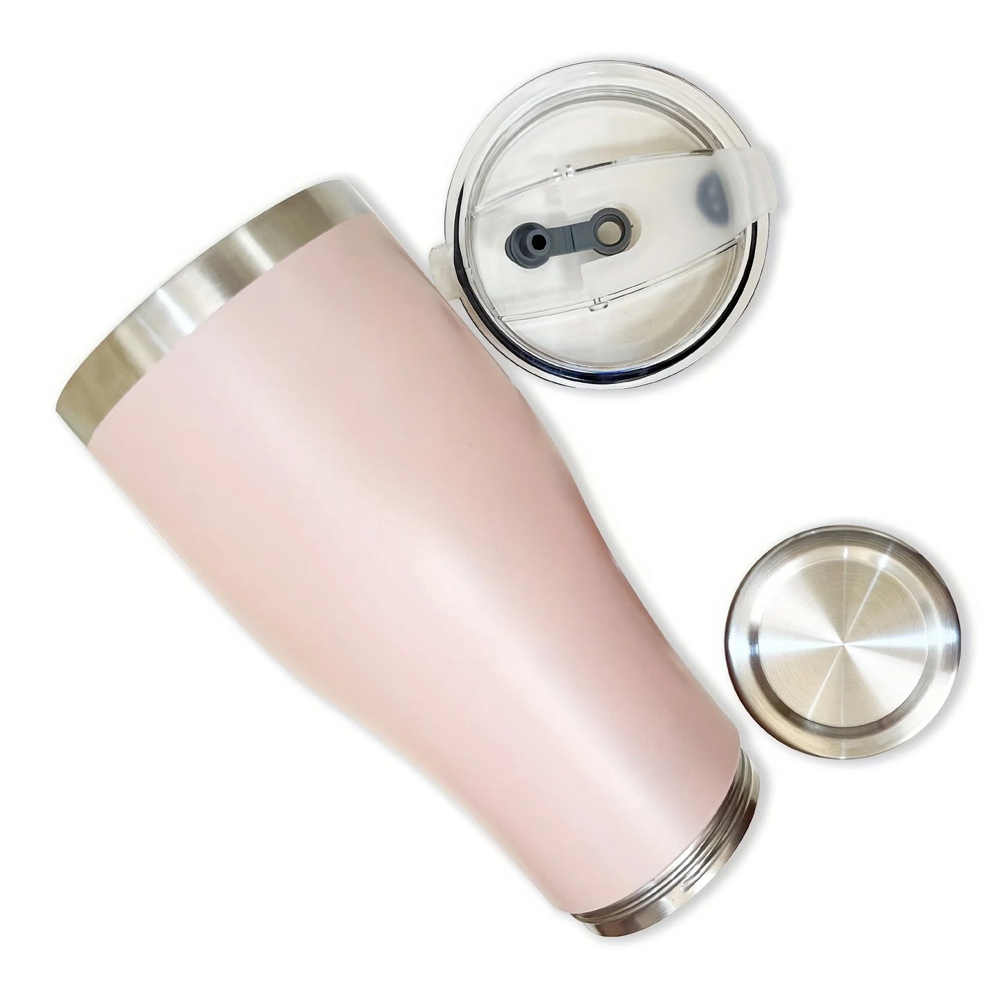 Diversion Safe Coffee Tumbler With Stainless Steel Bottom Compartment