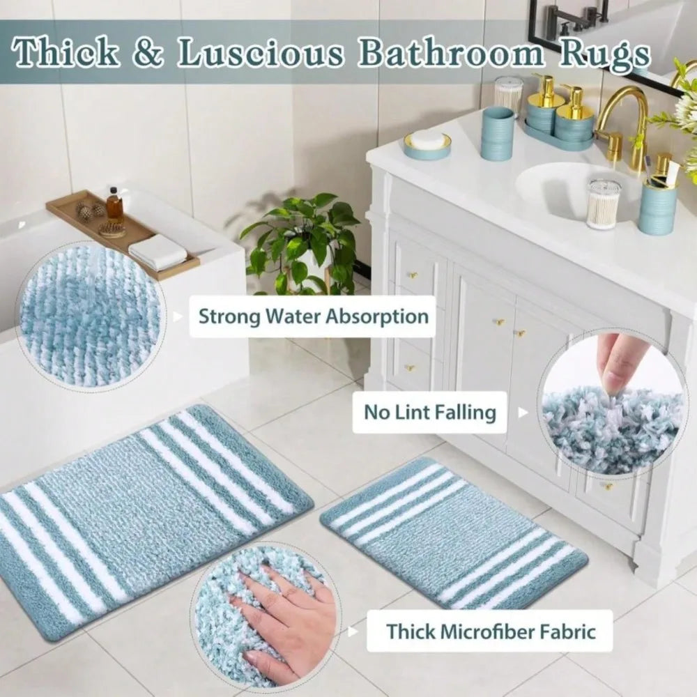 Bathroom 25 Piece Accessory Set With Shower Curtain And Rugs