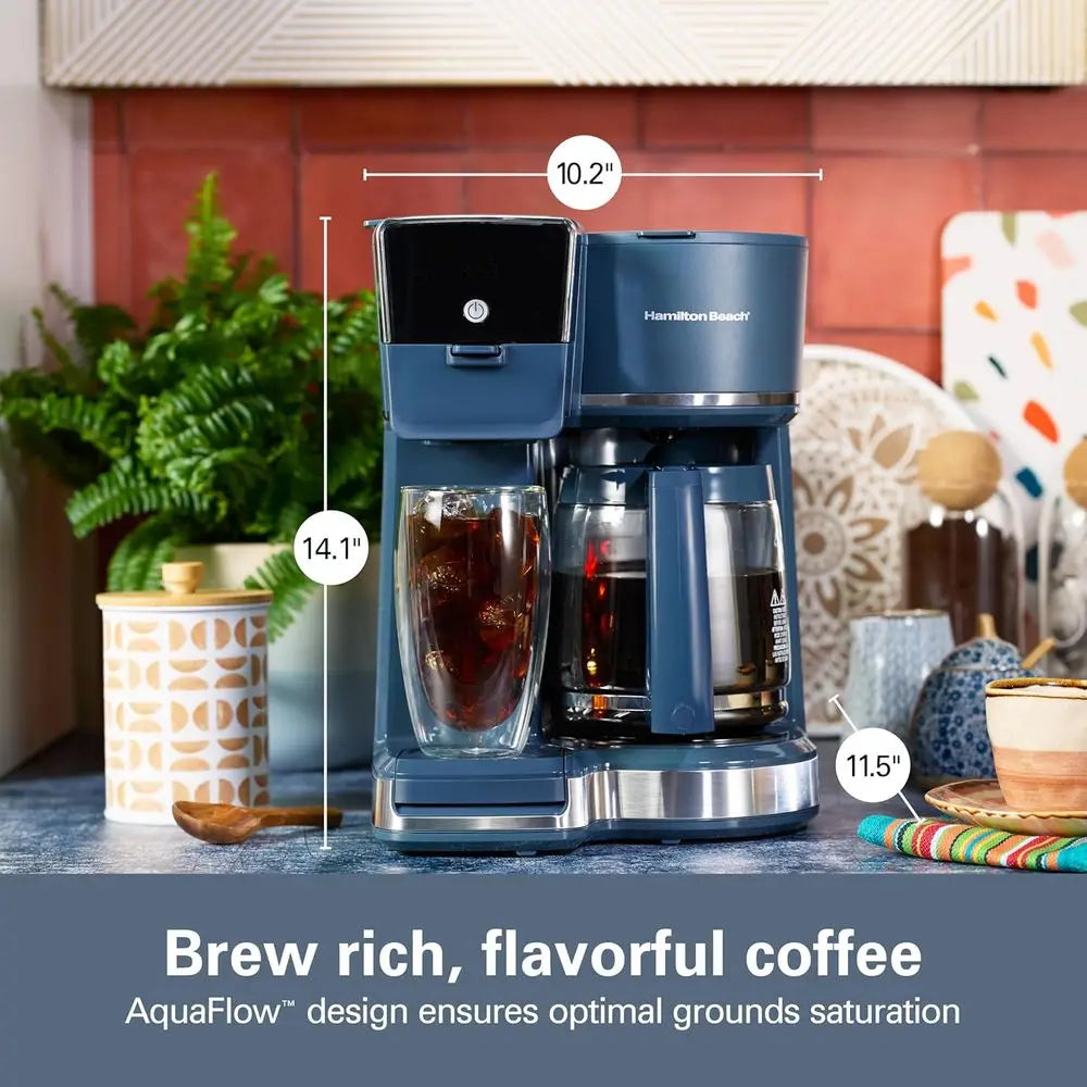 Stainless Steel Dual Brew Coffee Maker With Programmable Controls