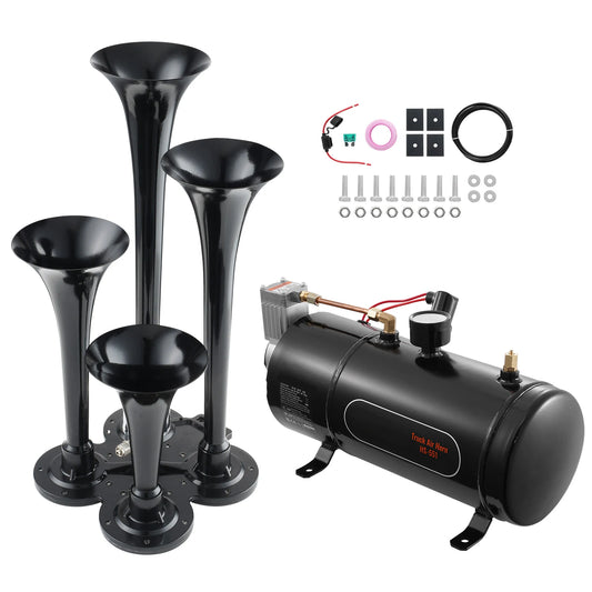 SucceBuy 4-Trumpet Train Horns Kit