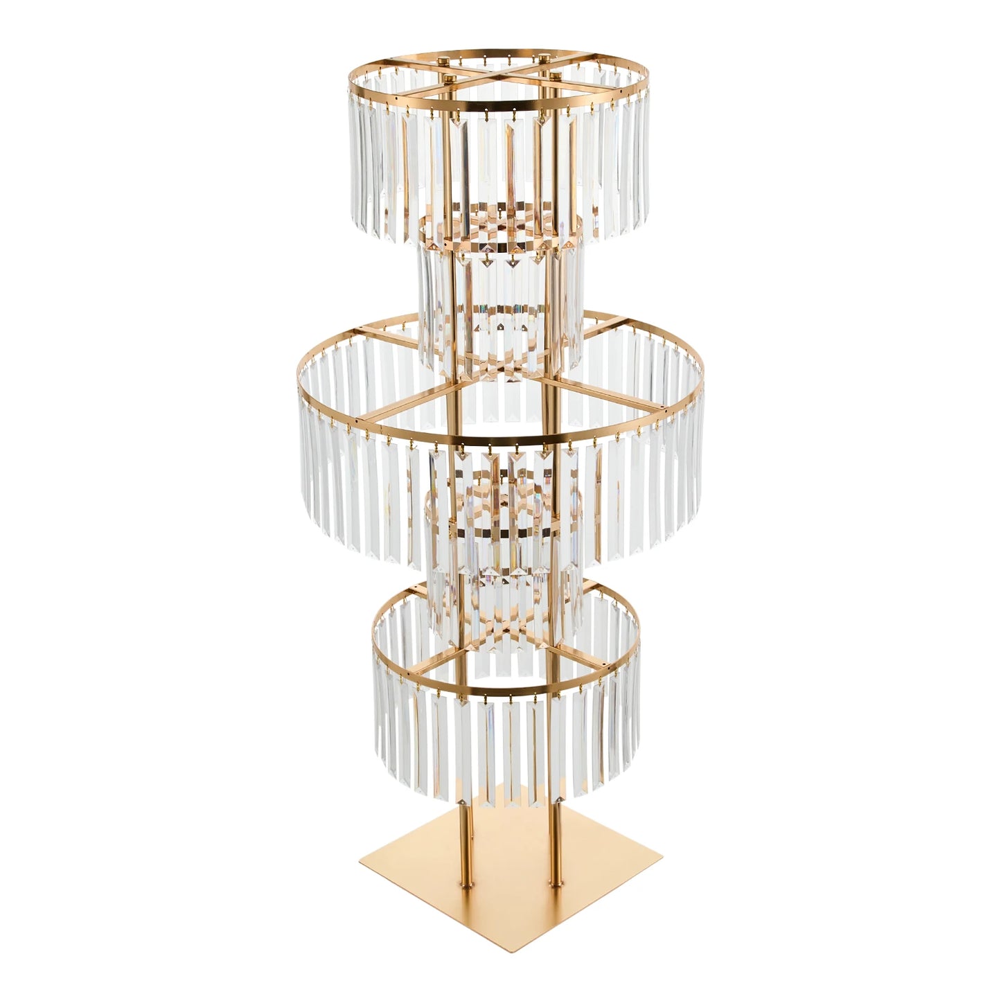 5-Tier Wedding Flower Stand Iron And Acrylic Decor