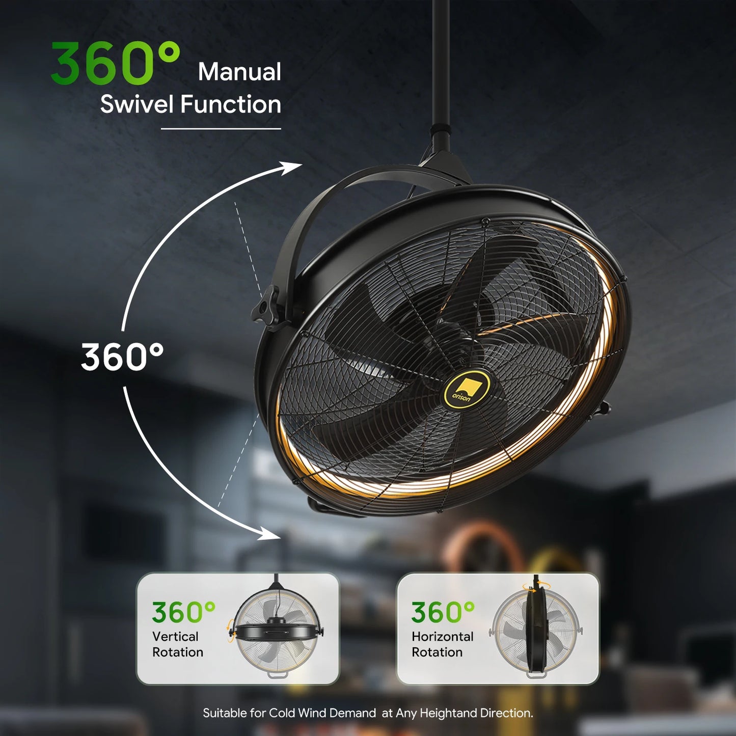 Orison Outdoor Ceiling Fan Remote App Control Plug In Dimmable