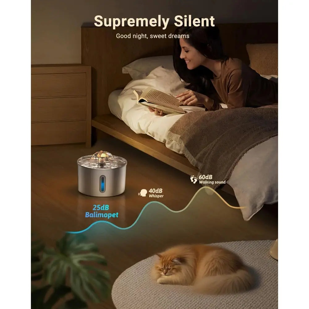 Automatic Pet Water Dispenser Bowl With Filters