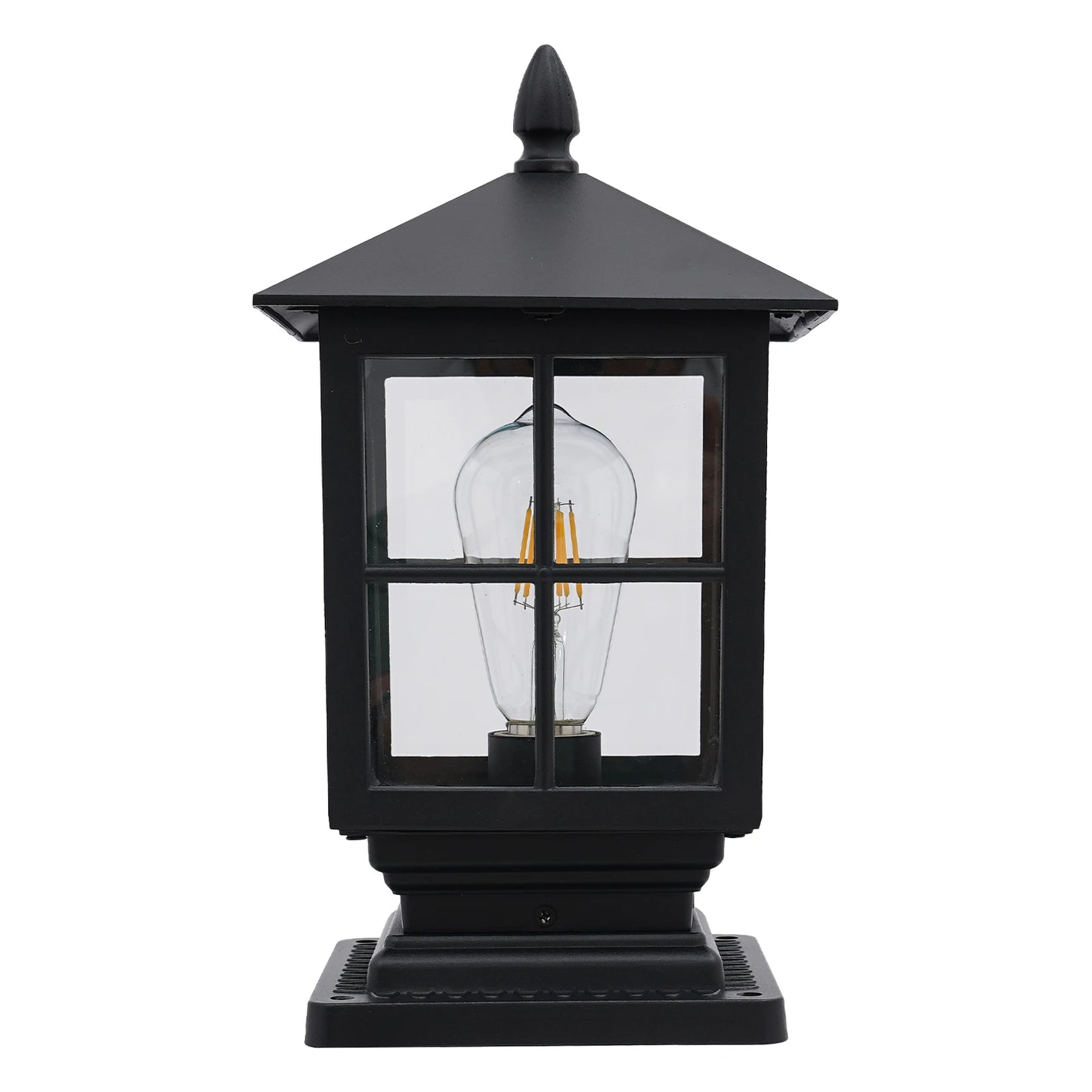 Bymaocar Retro Outdoor Post Light Aluminum Lantern For Porch Path