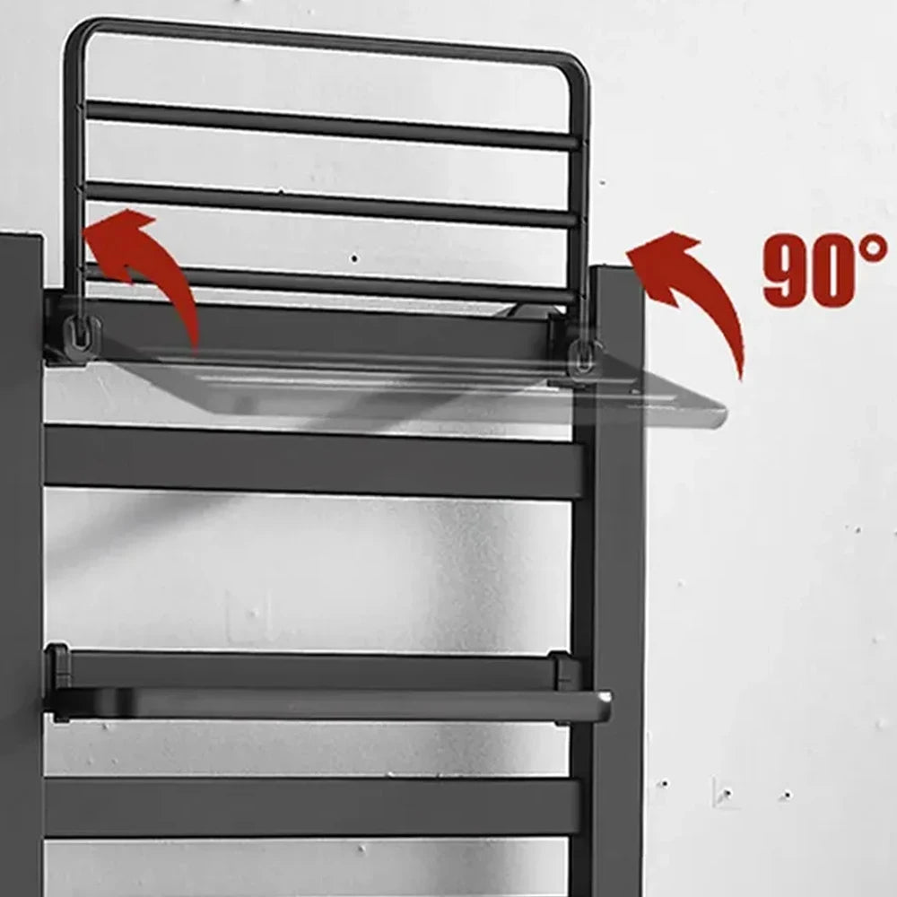 Onyzpily Electric Heated Towel Rack With Digital Touch Thermostat