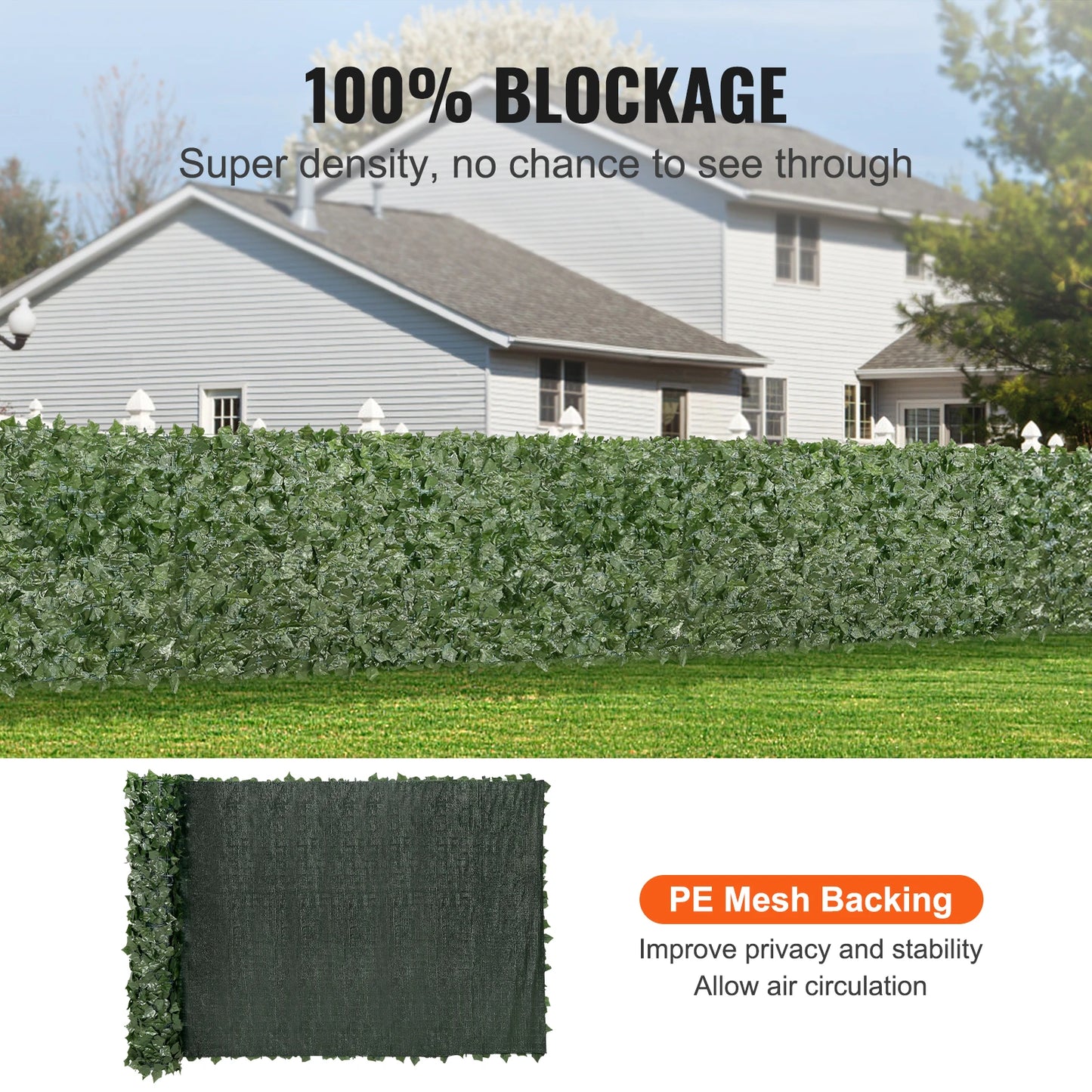 Ivy Privacy Fence Artificial Green Wall Outdoor Garden And Balcony