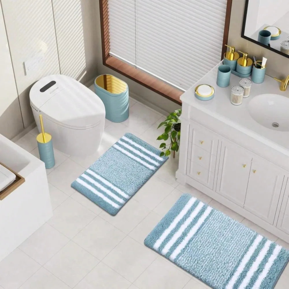 Bathroom 25 Piece Accessory Set With Shower Curtain And Rugs