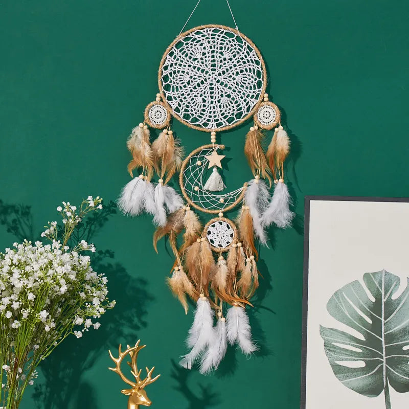 Moon Dream Chaser Dream Catcher Bohemian Wall Decor