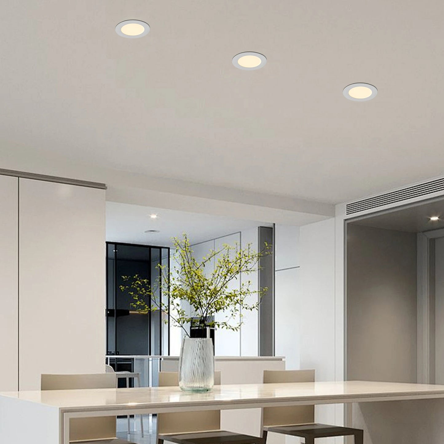 ARLGSITE 12 Pack LED Recessed Lights With Junction Box