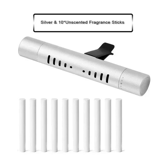 Custom Cylindrical Car Vent Clip Diffuser With 10 Refill Sticks
