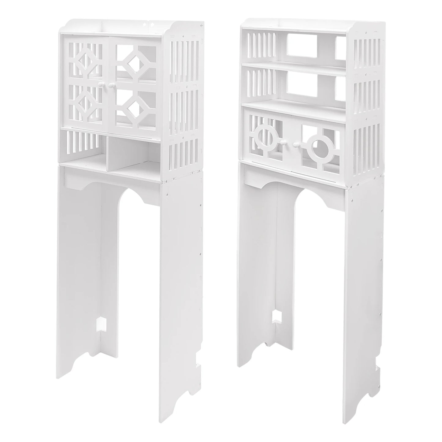 Four-Tier Over Toilet Bathroom Floor Cabinet Organizer