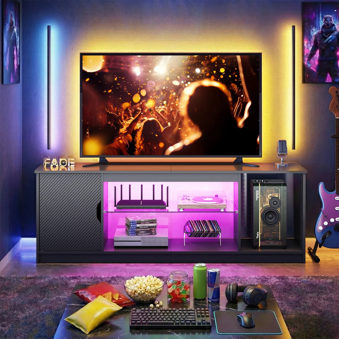 NOST And HOST LED TV Stand With RGB Lighting