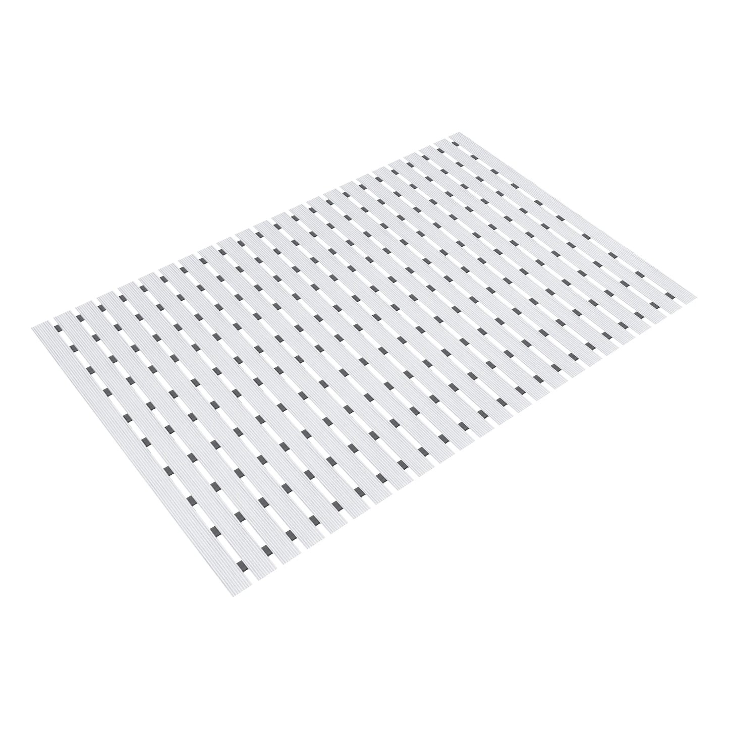 Bymaocar PVC Shower Mat Non Slip Bath Mat Drainage Holes