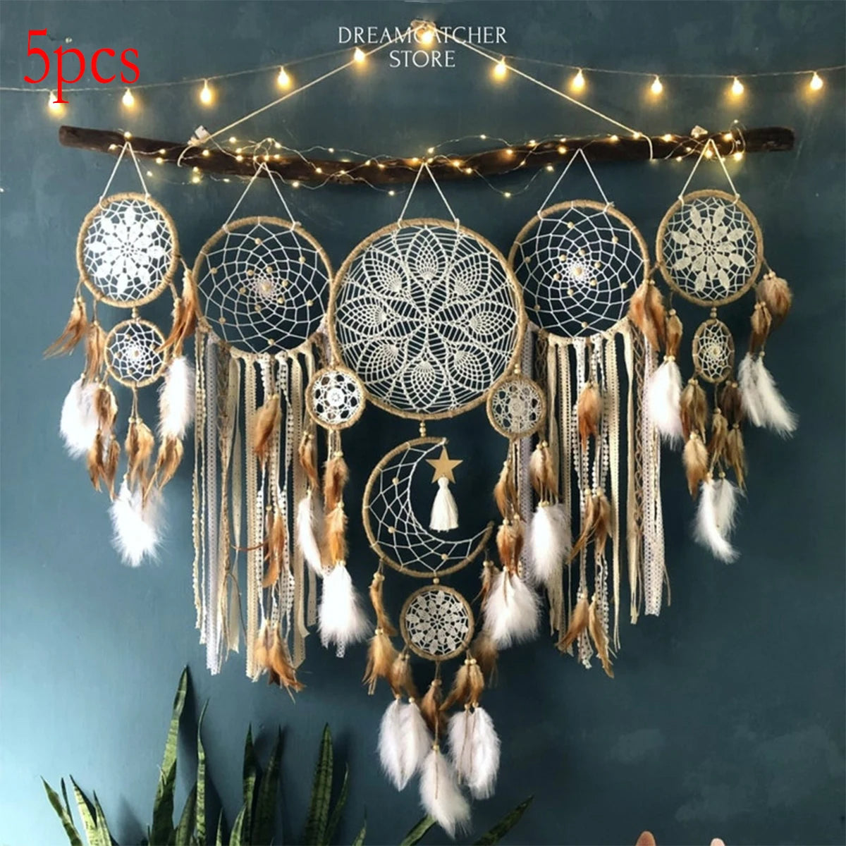 Moon Dream Chaser Dream Catcher Bohemian Wall Decor