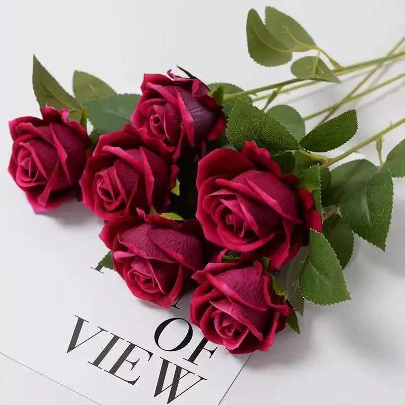 Artificial Roses Realistic Flowers For Wedding And Home Decor