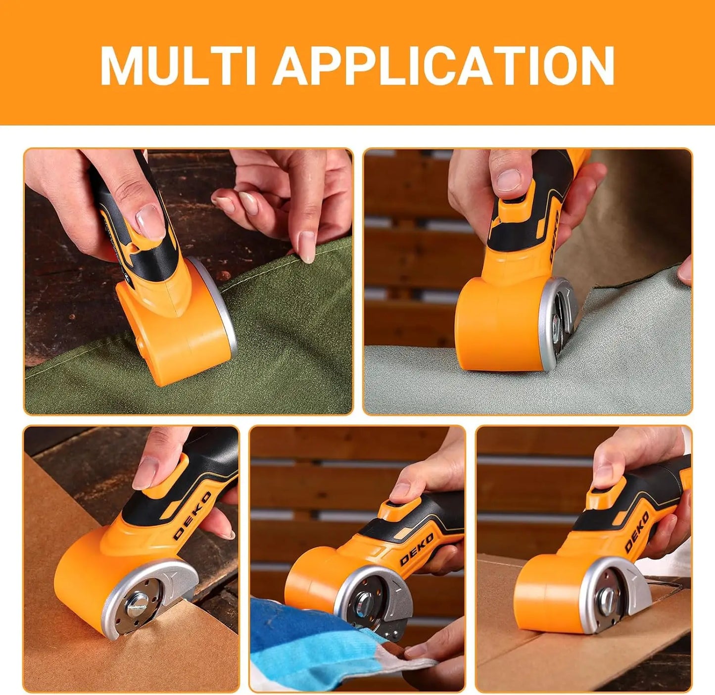 Deko Electric Sewing Scissors Professional 3.7V Multifunctional Cutter