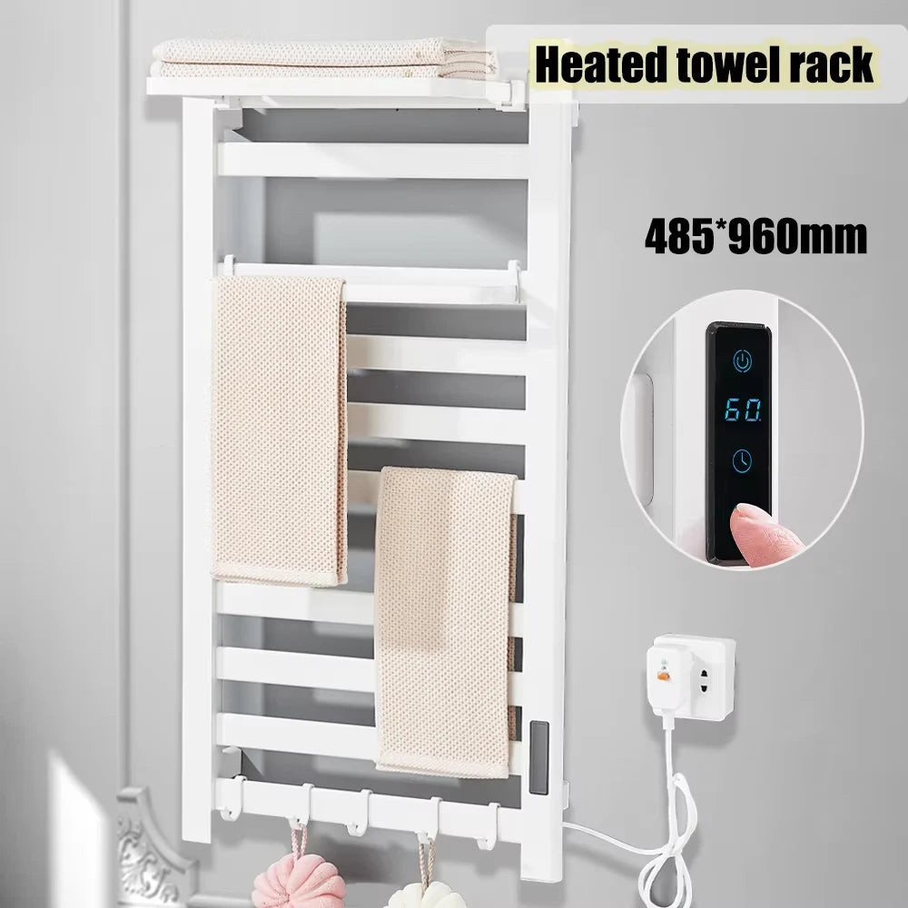 Onyzpily Electric Heated Towel Rack With Digital Touch Thermostat