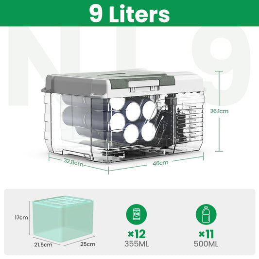 Alpicool NL9 Portable Car Refrigerator 12V 24V Cooler for Camping