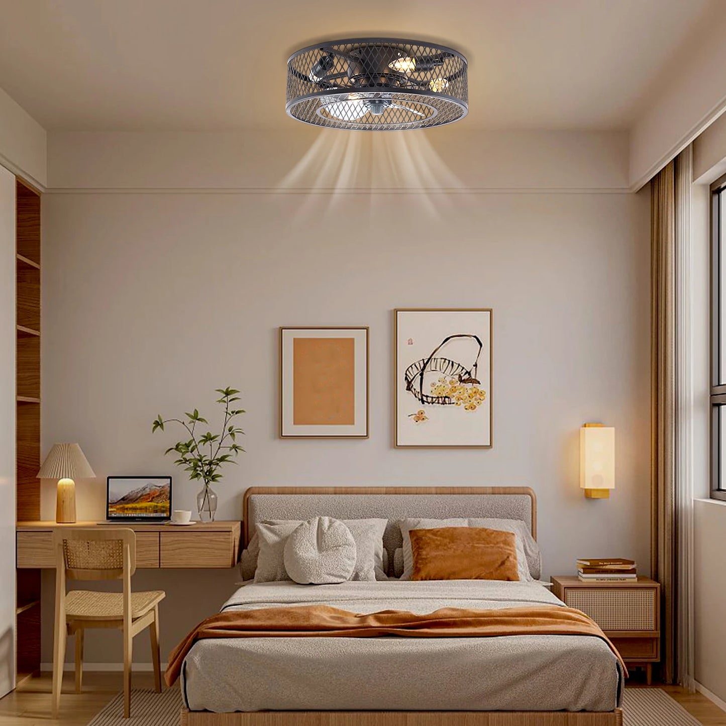 Fan Pendant Light With E27 Socket 4 Pack Ceiling Fixture