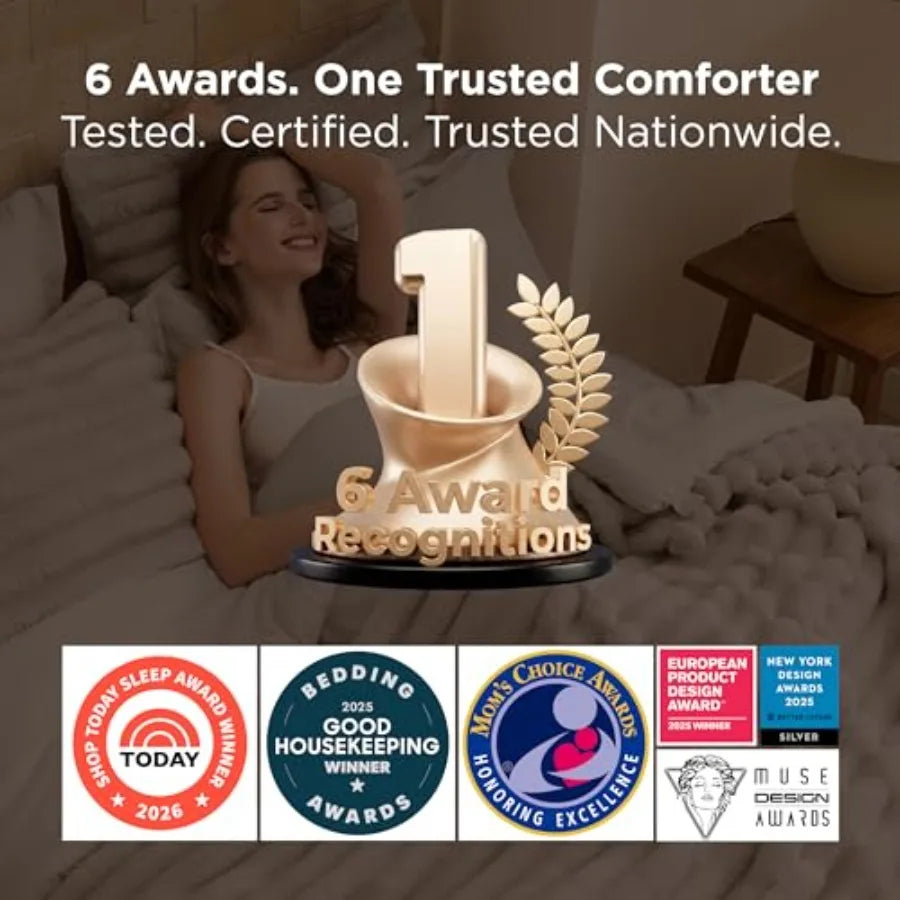 Gentlesoft 2-in-1 Comforter Set With Detachable Fluffy Blanket