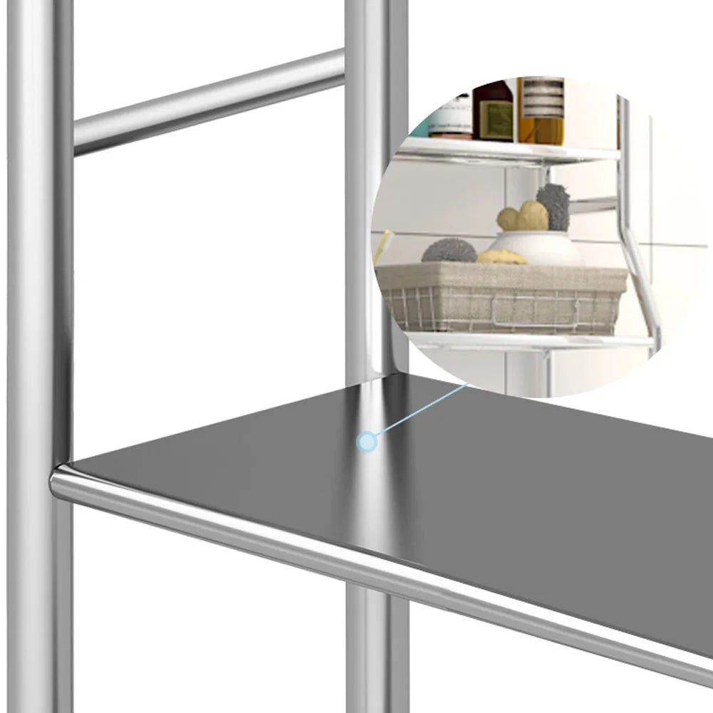 HiMISS Freestanding Over Toilet Storage Shelf Bathroom Organizer Rack