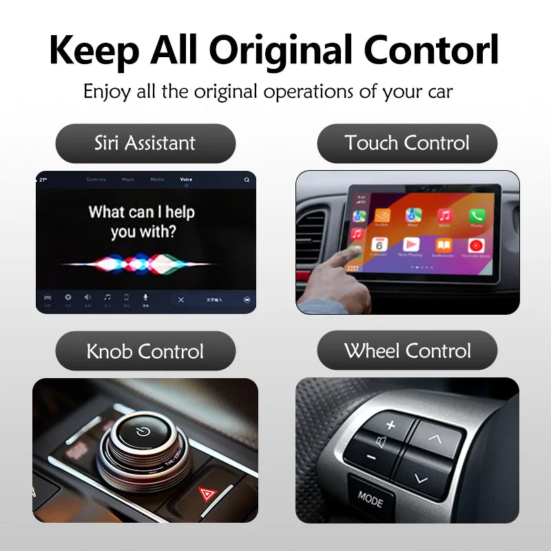 XUDA 2in1 Wireless CarPlay And Android Auto Adapter