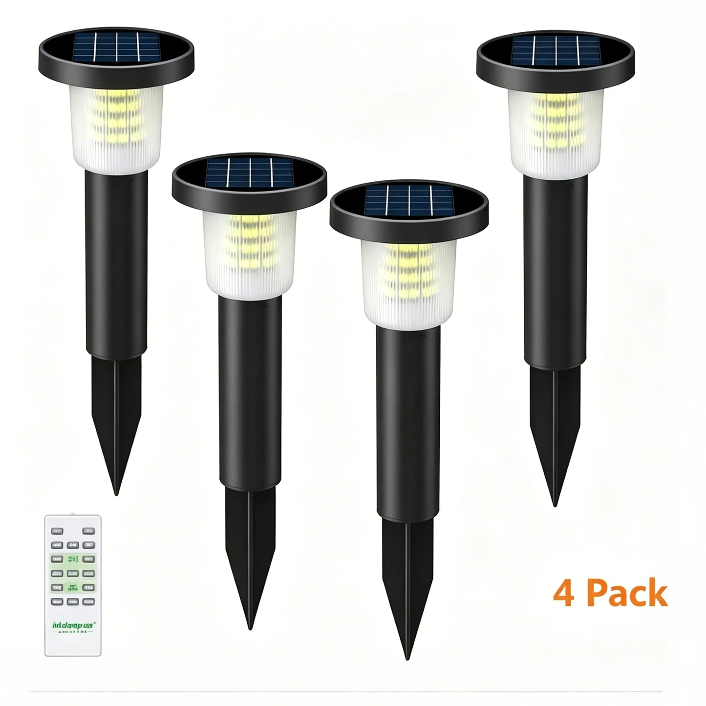 Intelamp Solar Pathway Lights Automatic Outdoor Landscape Lighting