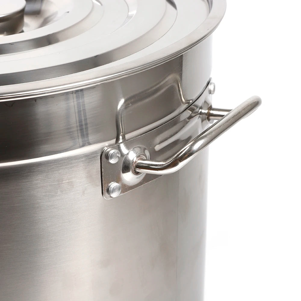 Multipurpose Thickened Stainless Steel Soup Stock Pot With Lid