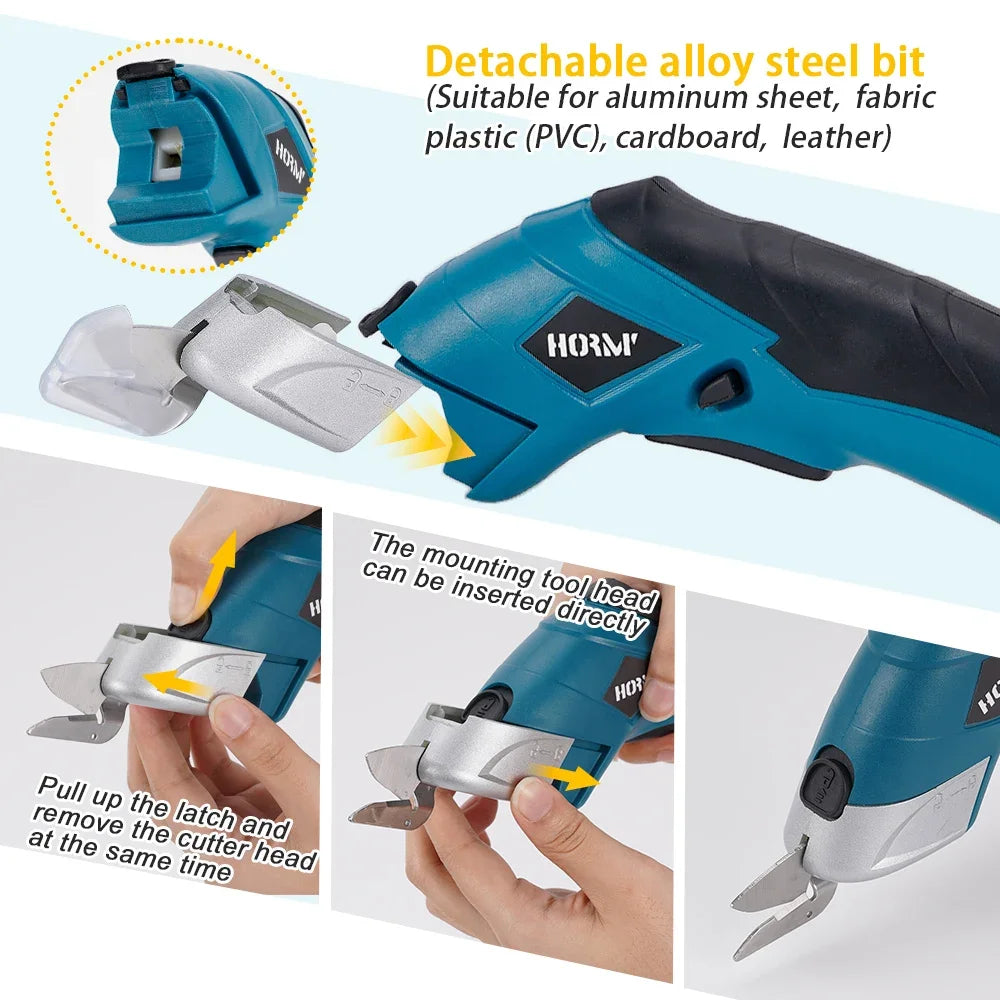 USB Rechargeable Electric Scissors 3.6V Cutting Tool