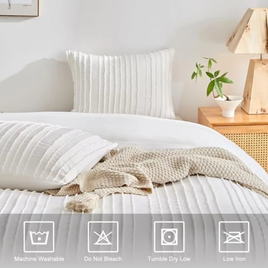 Boho Duvet Cover Set With Zipper Closure Ultra Soft Microfiber