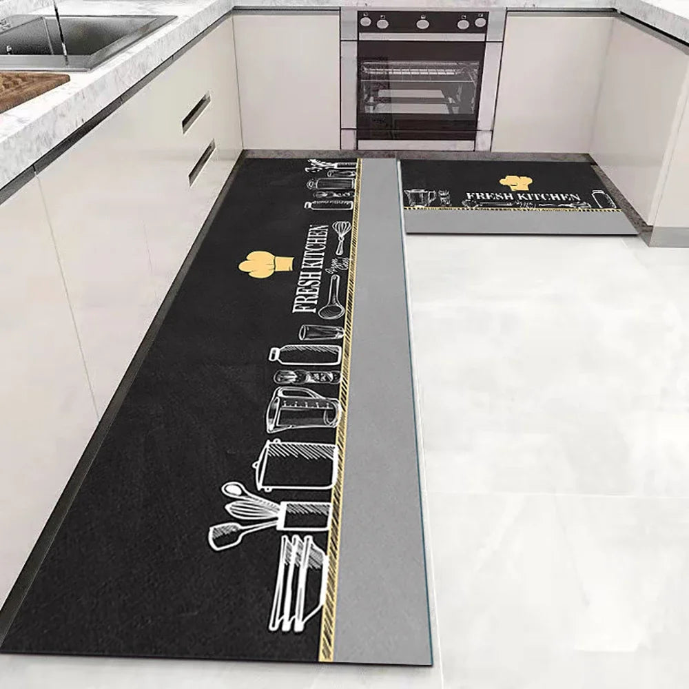 Anti Slip Kitchen Mat Soft Washable Area Rug For Bathroom
