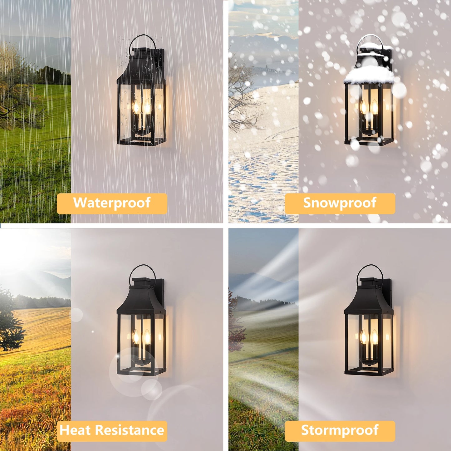 ARLGSITE Outdoor Wall Sconce Weather Resistant Exterior Light