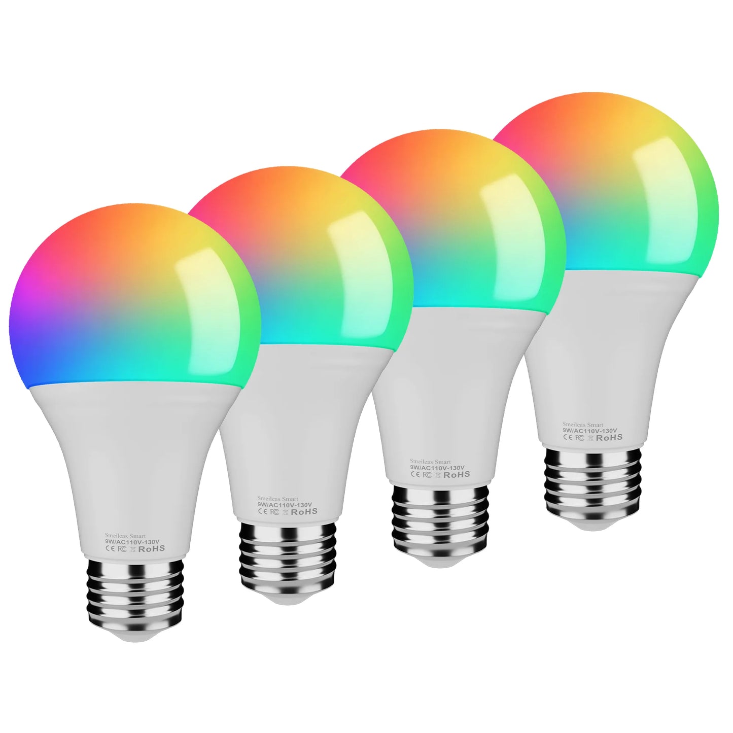 Smeileas Smart RGBCW LED Bulbs Dimmable App Control Music Sync