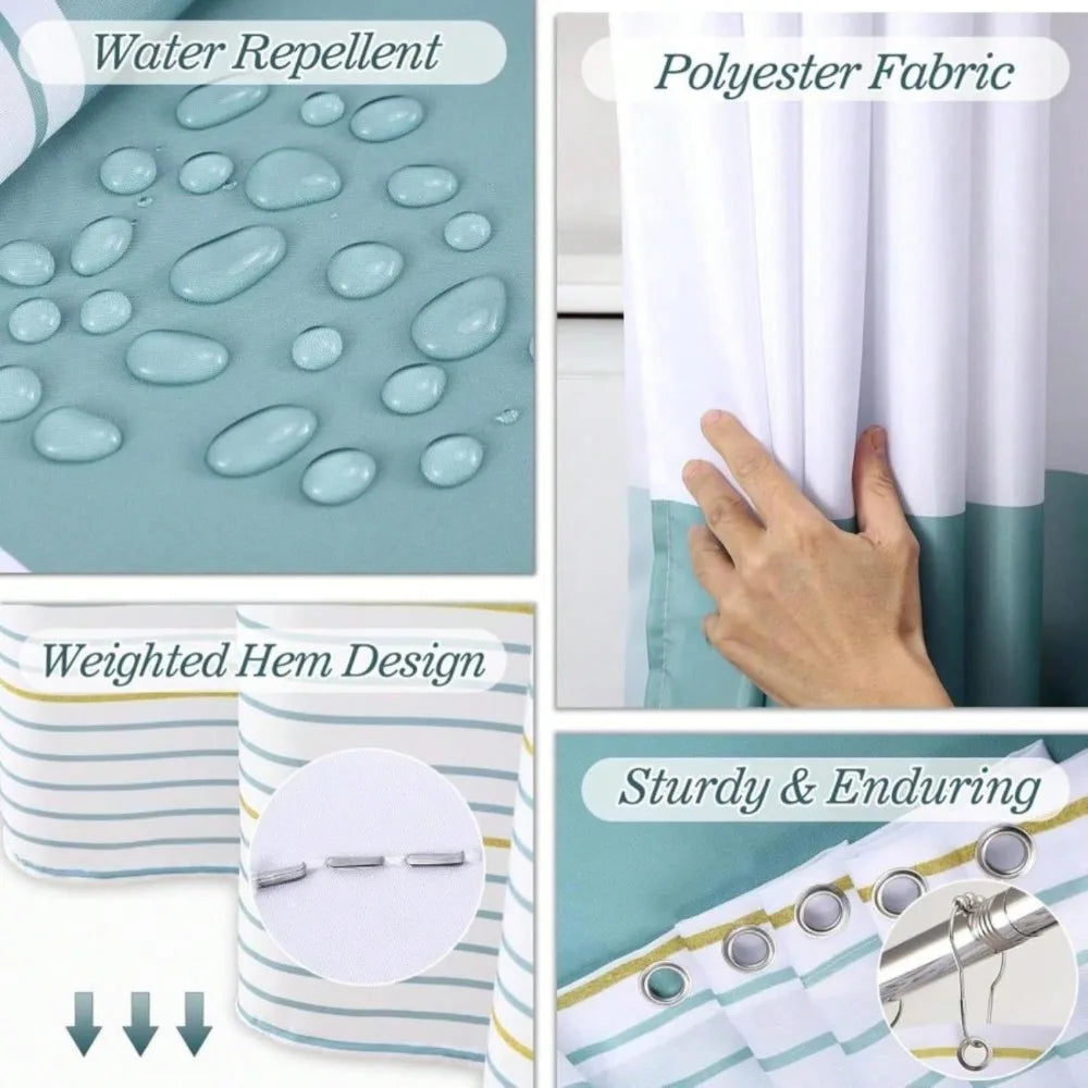 Bathroom 25 Piece Accessory Set With Shower Curtain And Rugs