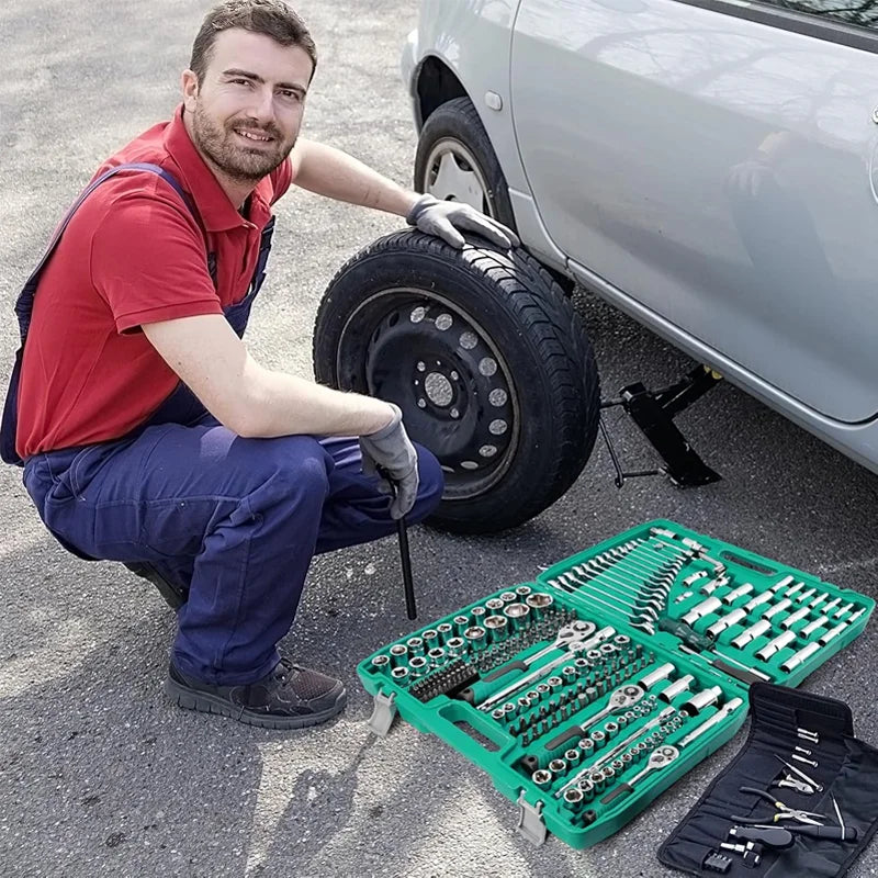 Car Repair Tool Set 216 Piece With Storage Box