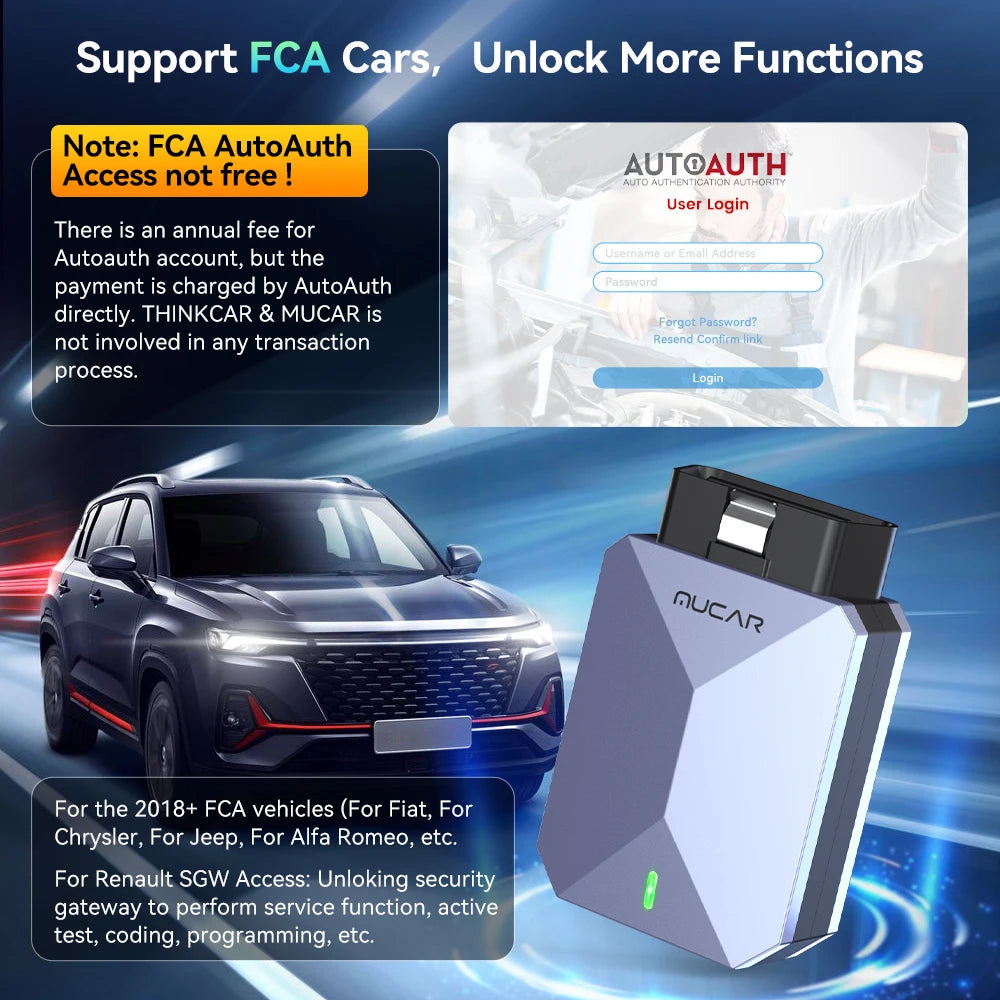 MUCAR BT200 MAX OBD2 Scanner Full System Diagnostic Tool
