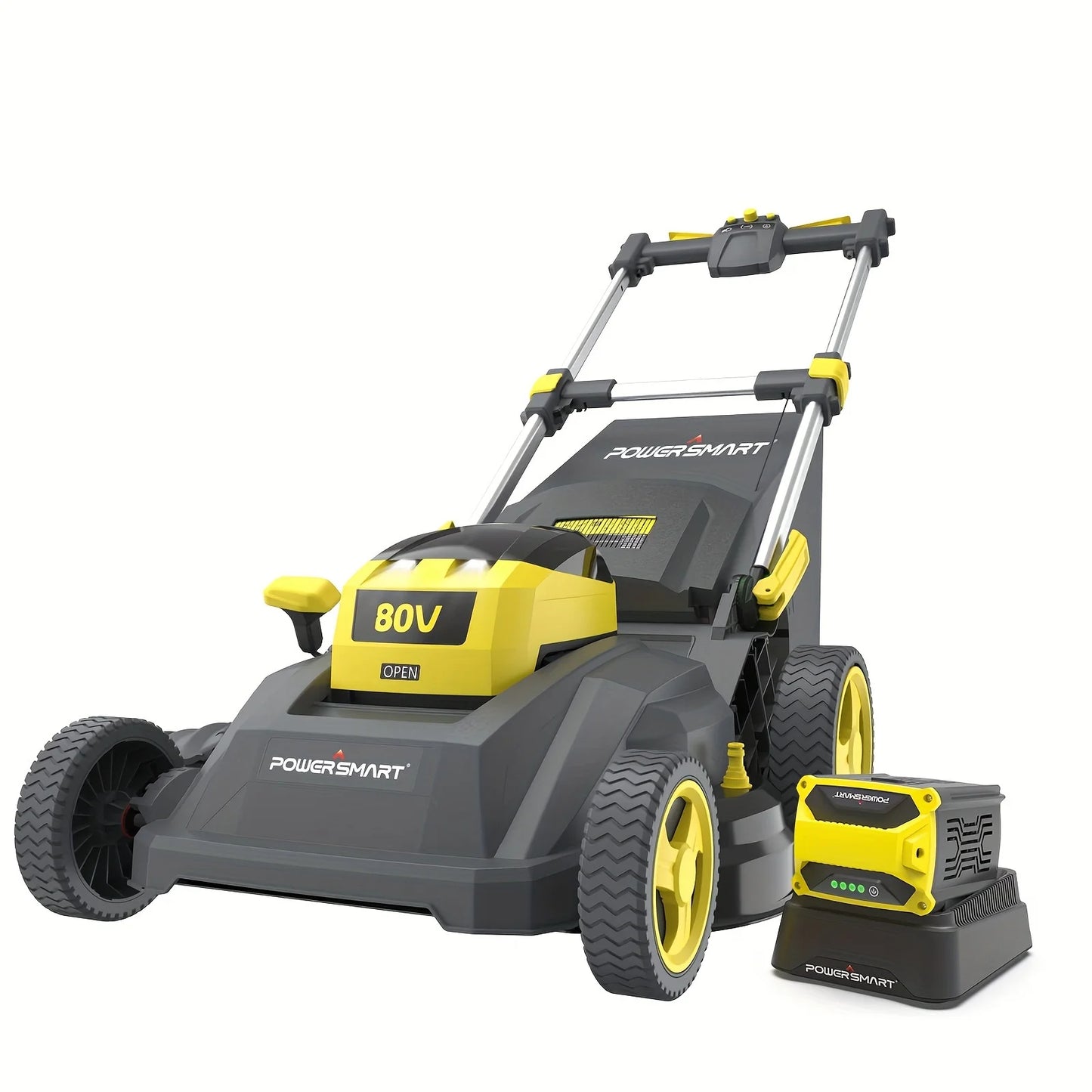 PowerSmart 80V Self-Propelled Cordless Lawn Mower With 6.0Ah Battery