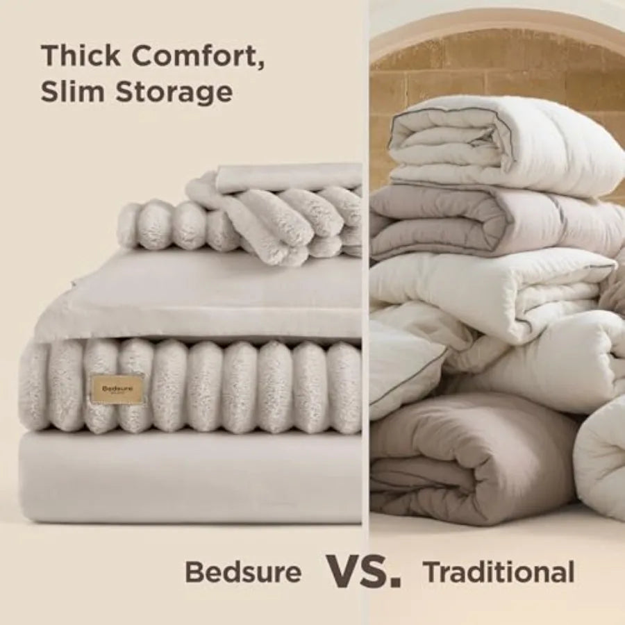 Gentlesoft 2-in-1 Comforter Set With Detachable Fluffy Blanket