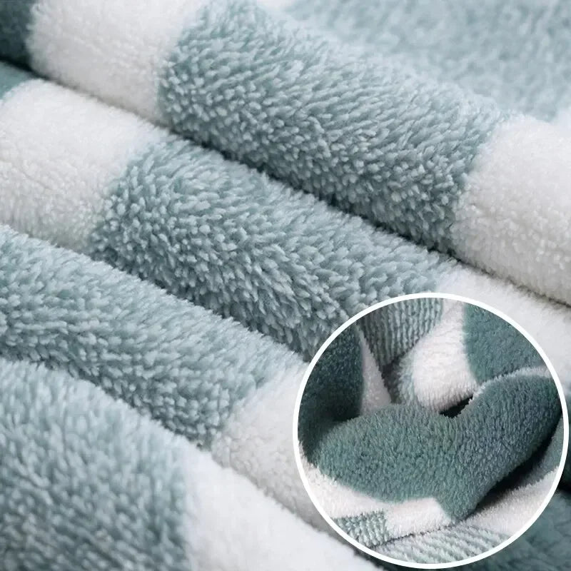Striped Pattern Towel Set Quick Dry Bath Towels Essentials