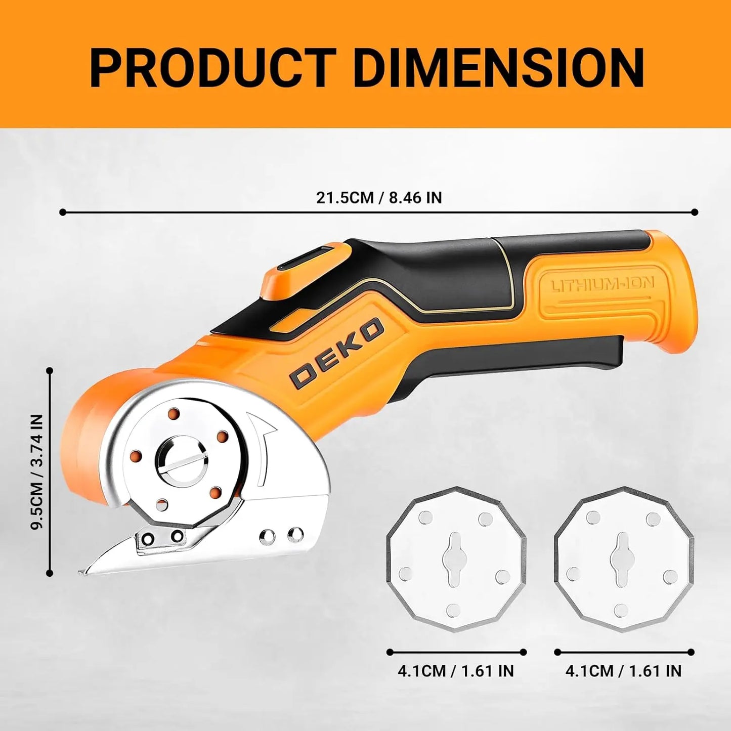 Deko Electric Sewing Scissors Professional 3.7V Multifunctional Cutter
