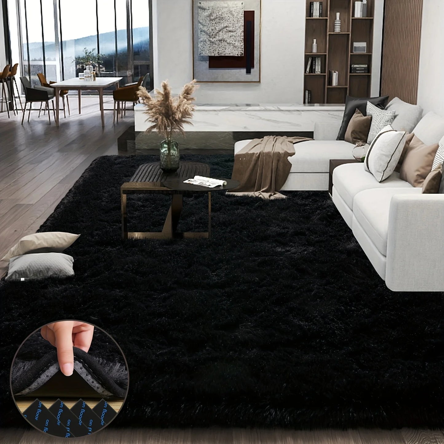 Aubusson Plush Area Rug for Living Room and Bedroom