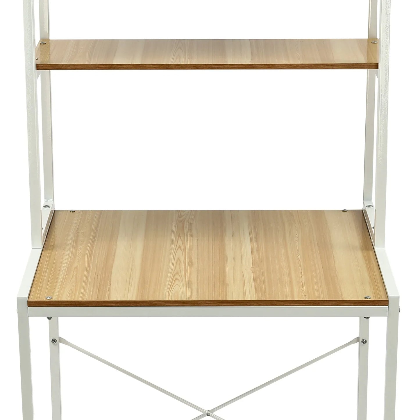 Triple Tier Washer And Dryer Storage Shelf With Hanging Rod